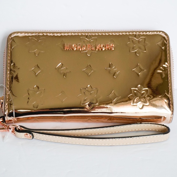 Michael Kors L Phone Wristlet Rose Gold/Metallic - Picture 7 of 8